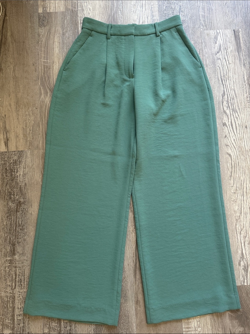 Abercrombie & Fitch Wide-Leg Pants in Teal